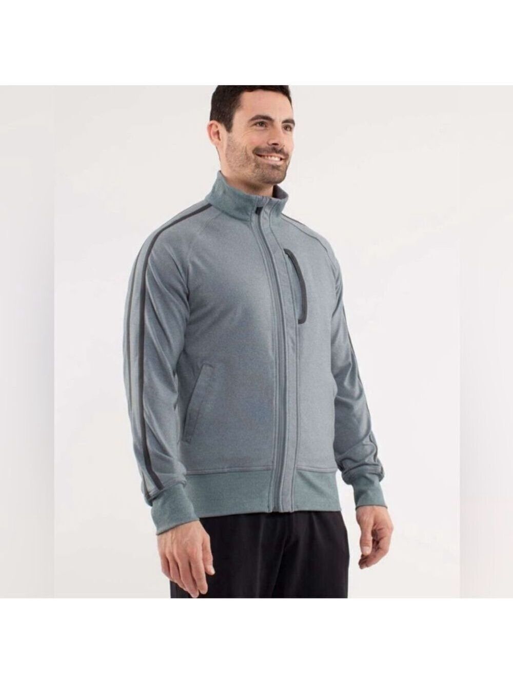 Lululemon Kung Fu Jacket II Heathered Deep Shore